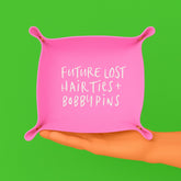 Future Lost Hair Ties & Bobby Pins Trinket Tray  | Pink