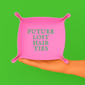 Future Lost Hair Ties Trinket Tray | Pink & Green