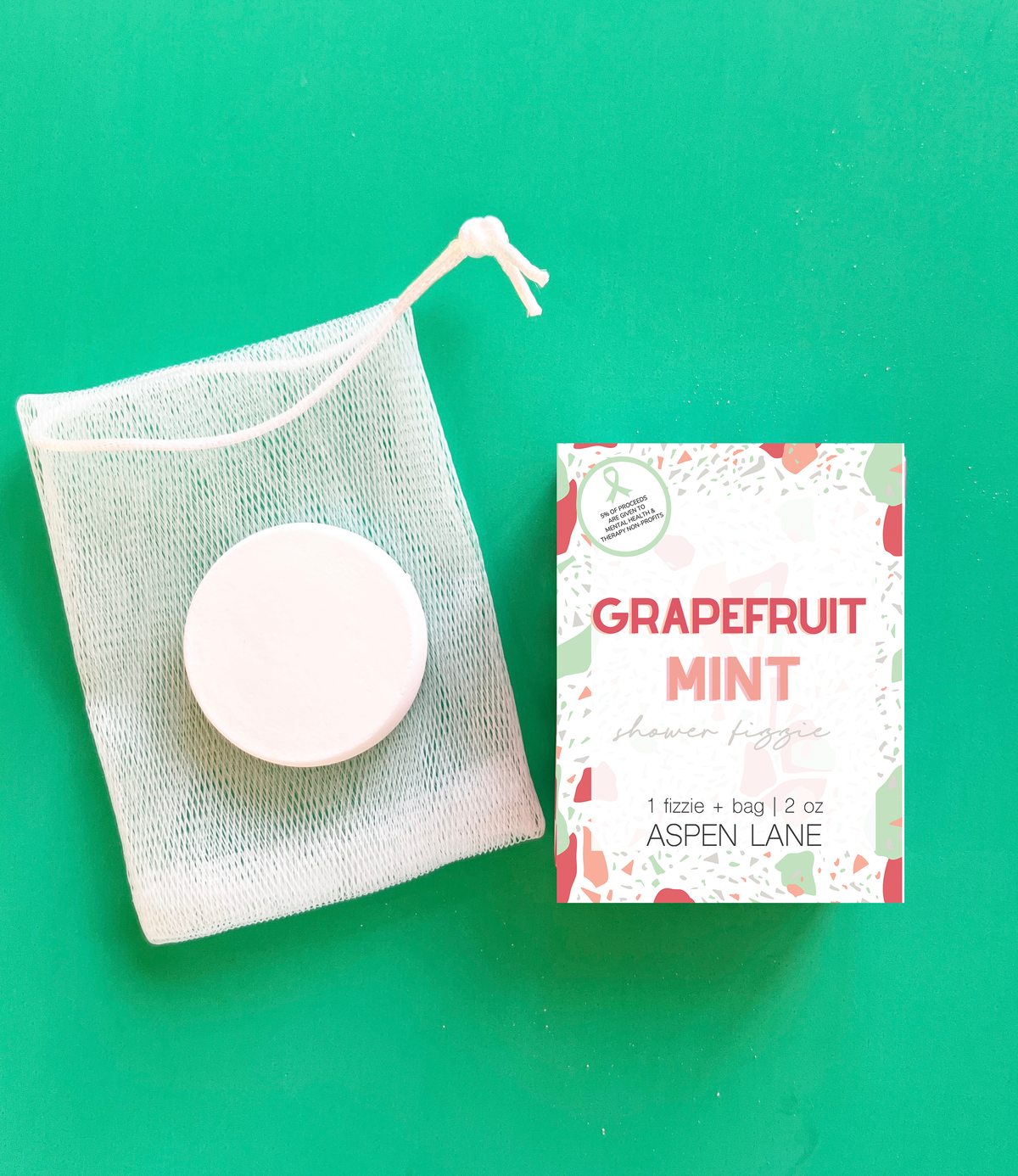Grapefruit Mint Shower Fizzie | Boxed - Aspen Lane 