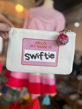 Heart Swiftie | Canvas Bag w/ Pom Keychain