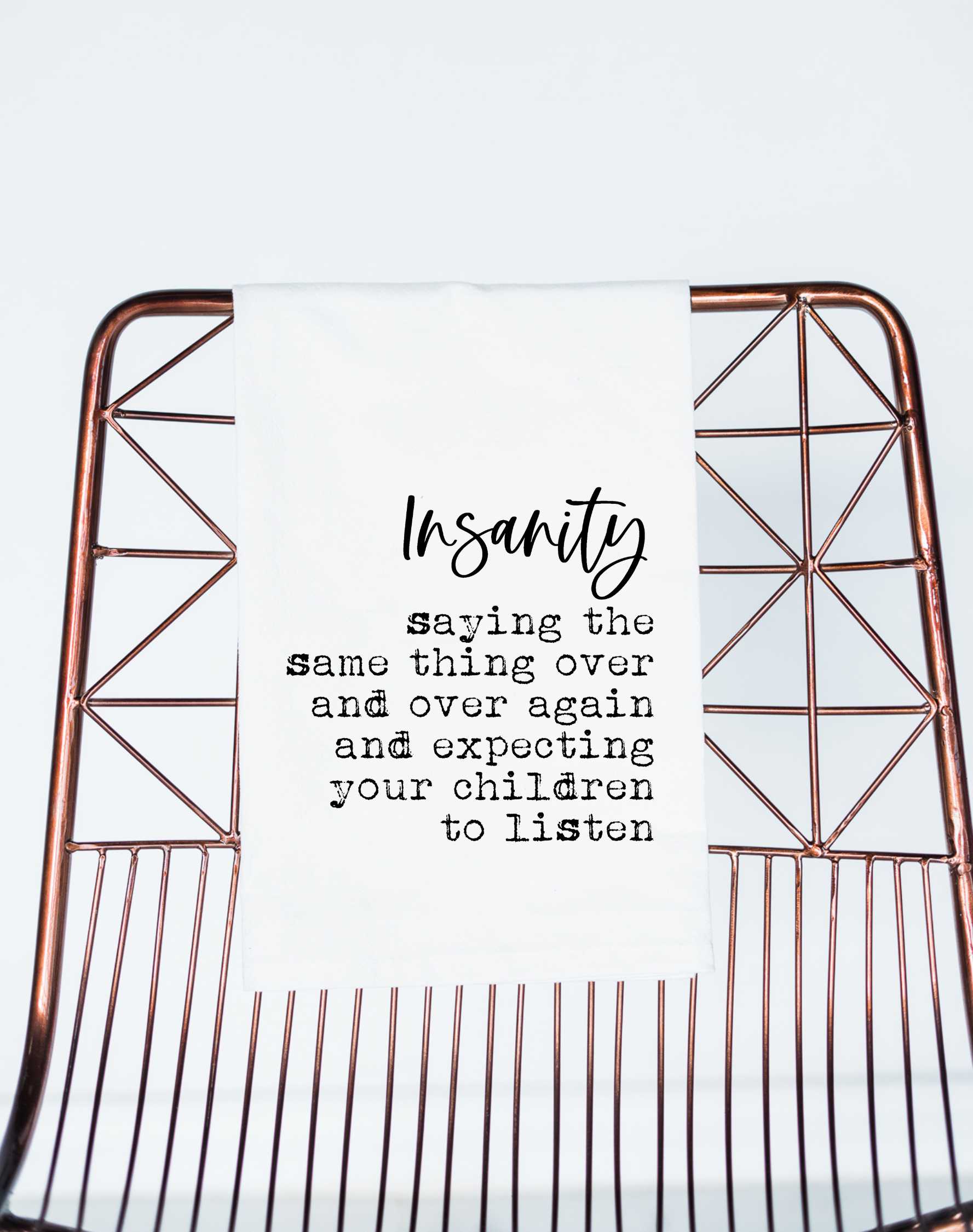 Insanity Children Funny Gift Towel