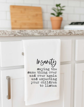 Insanity Children Funny Gift Towel