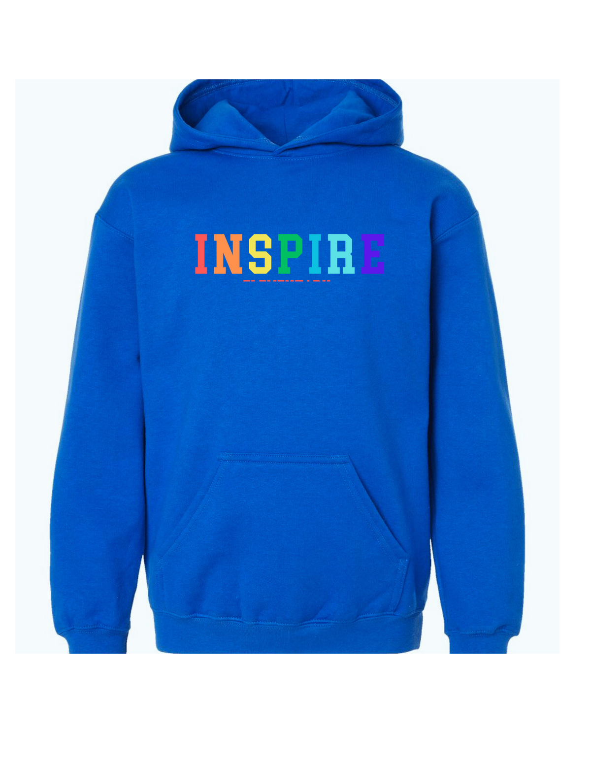 Inspire Colorful Blue Hoodie - ADULT ONLY - Aspen Lane 