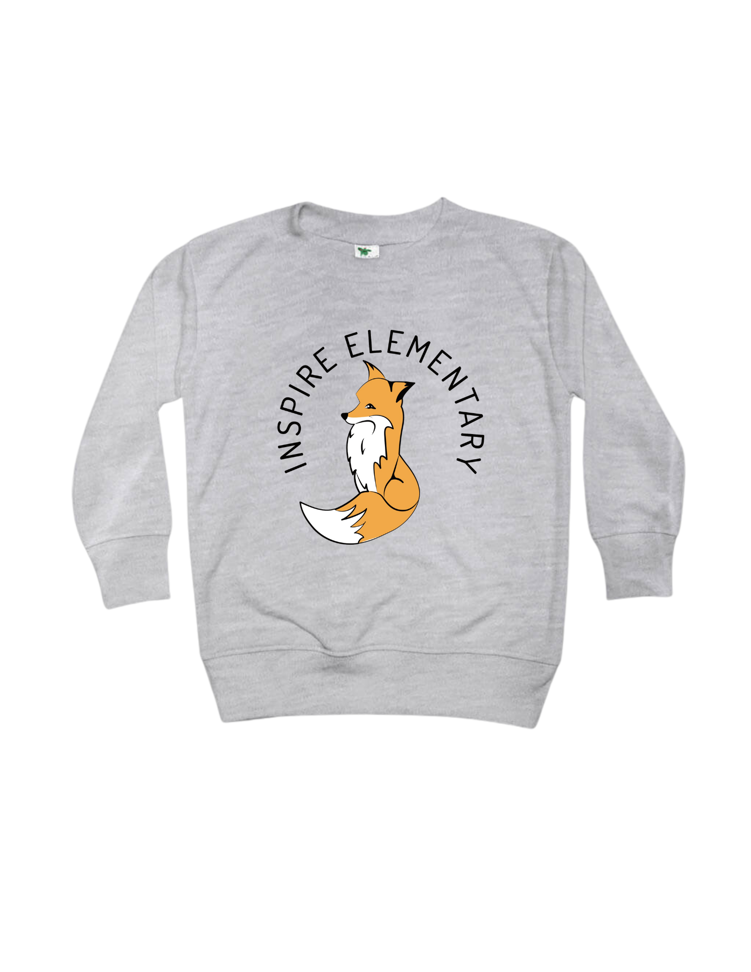 Inspire Lightwight Gray Fox Crew Sweatshirt
