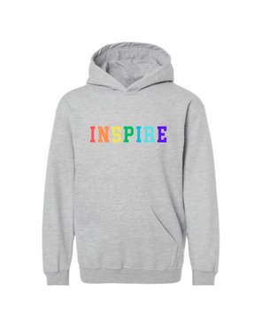 Inspire Colorful Gray Hoodie - Youth + Adult