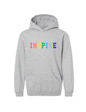 Inspire Colorful Gray Hoodie - Youth + Adult - Aspen Lane 