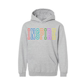 Inspire Colorful Gray Hoodie - Youth + Adult