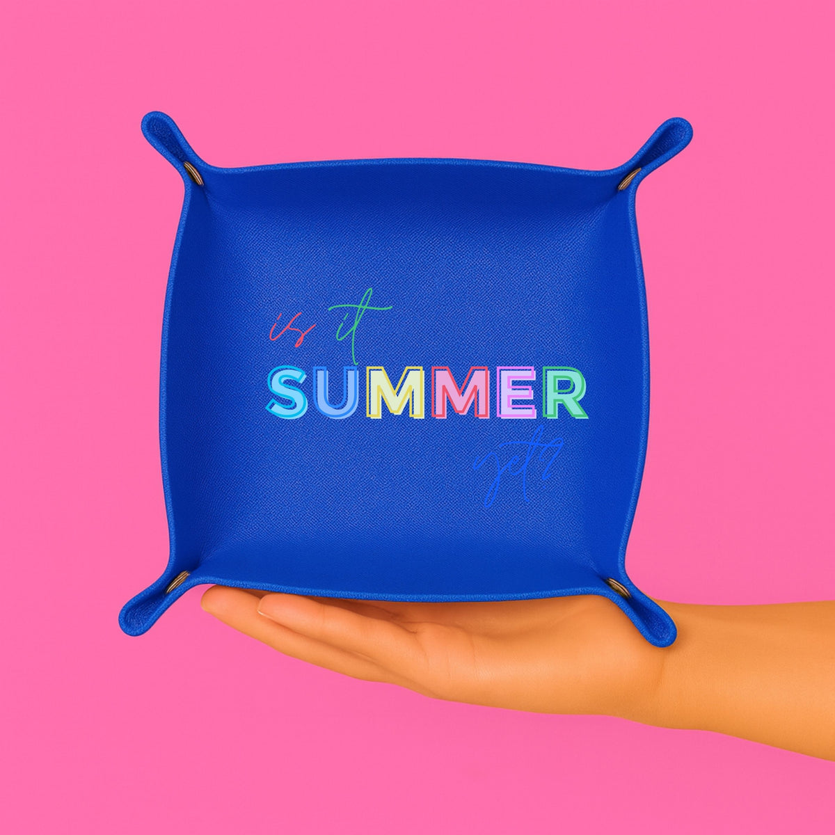 Is it Summer Yet? Teacher Trinket Tray | Blue
