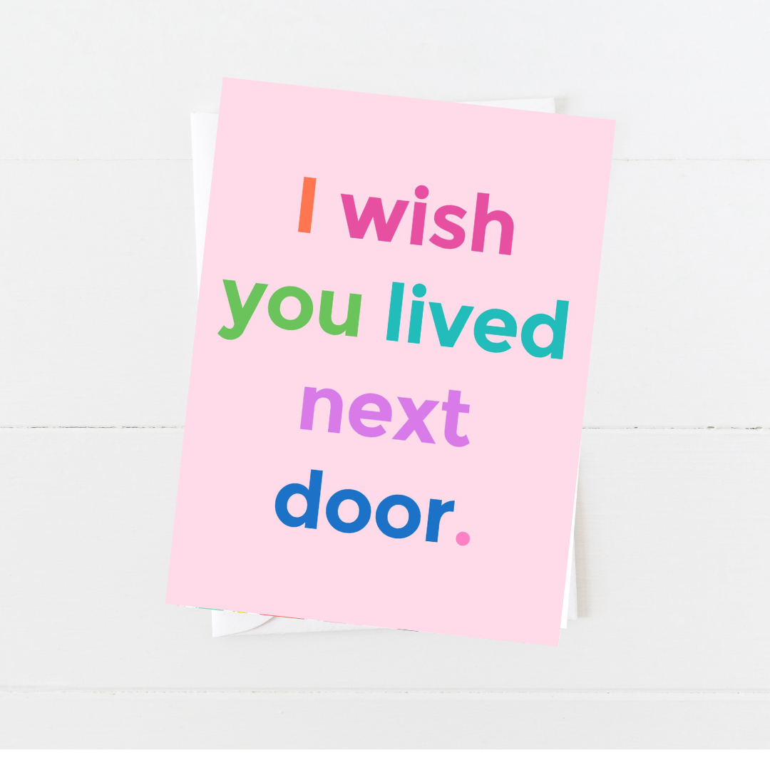 Taza De Café De La Frase Wish You Lived Next Door Tcd | Cuotas sin interés