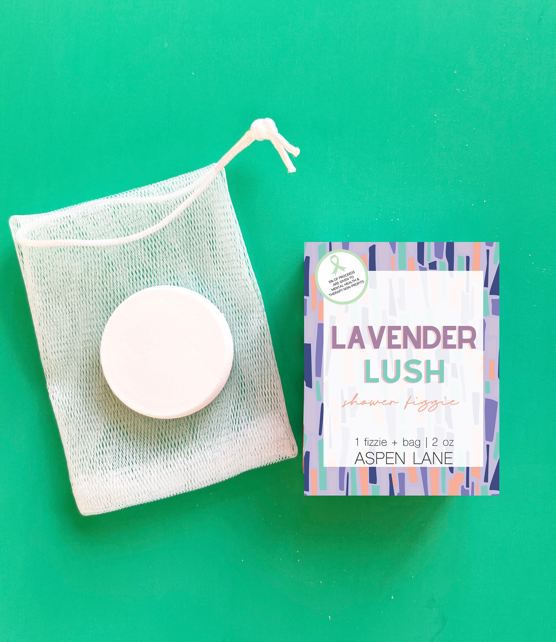 Lavender Lush Shower Fizzie | Boxed
