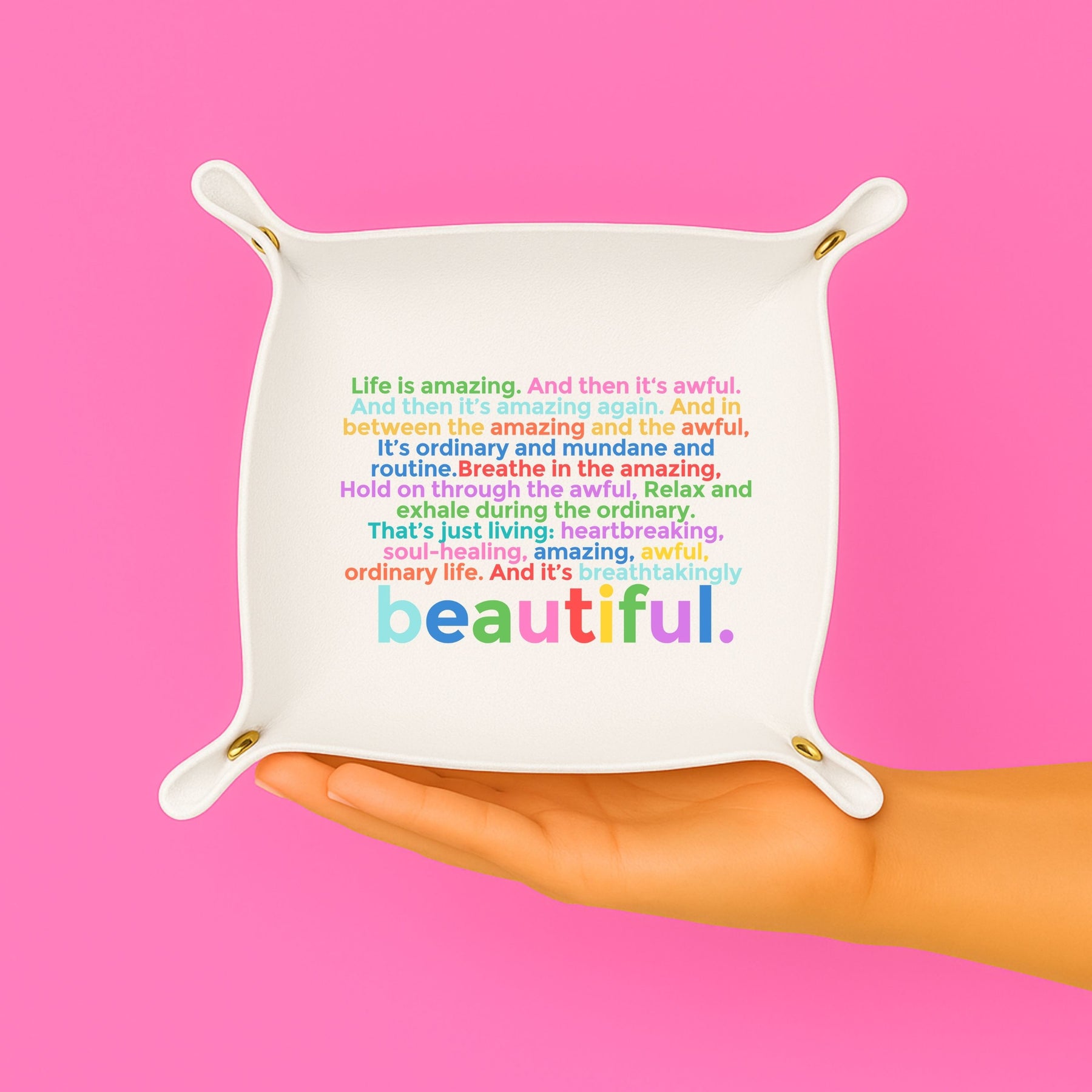 Colorful Trinket Tray | Case of 3 | Bulk Wholesale