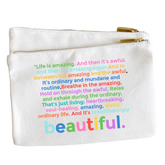 Life is Amazing Canvas Pouch - Aspen Lane 