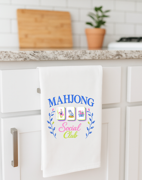 Mahjong Social Cub Gift Towel | Blue