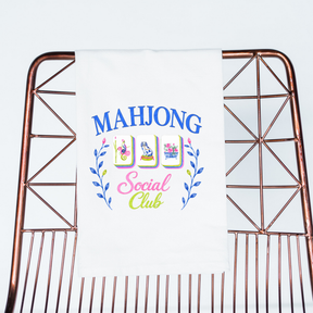Mahjong Social Cub Gift Towel | Blue
