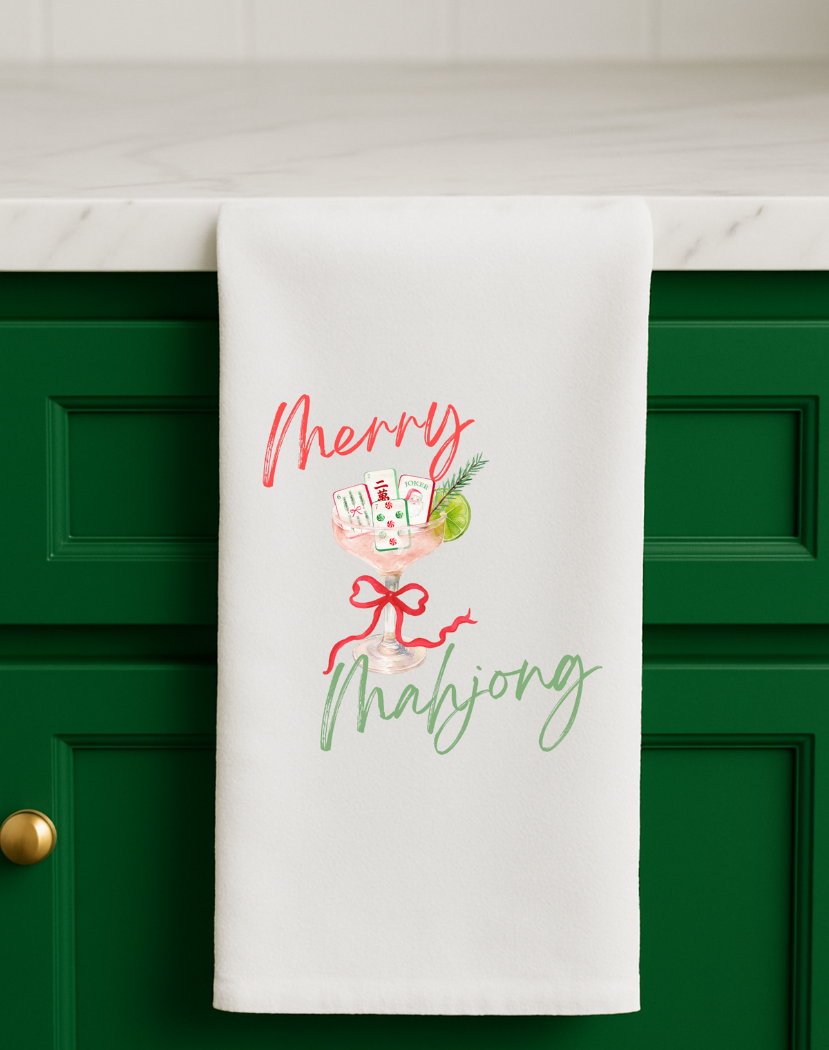 Merry Mahjong Gift Towel