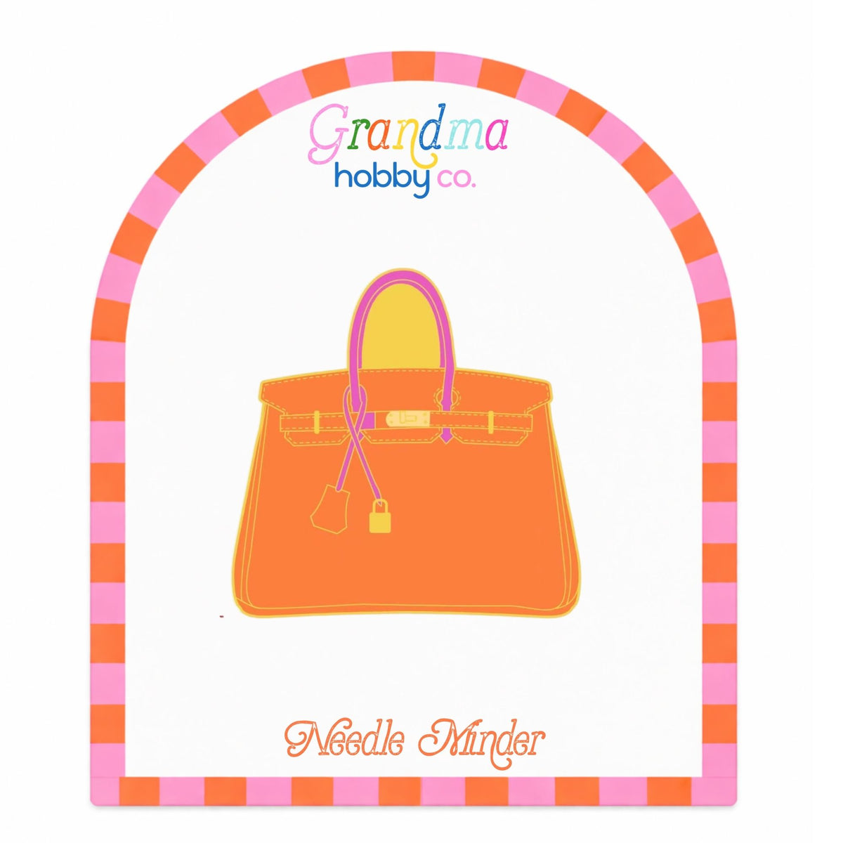 Needle Minder for Needlepoint & Cross Stitch | Orange Bag - Aspen Lane 