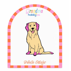 Needle Minder for Needlepoint & Cross Stitch | Golden Retriever - Aspen Lane 