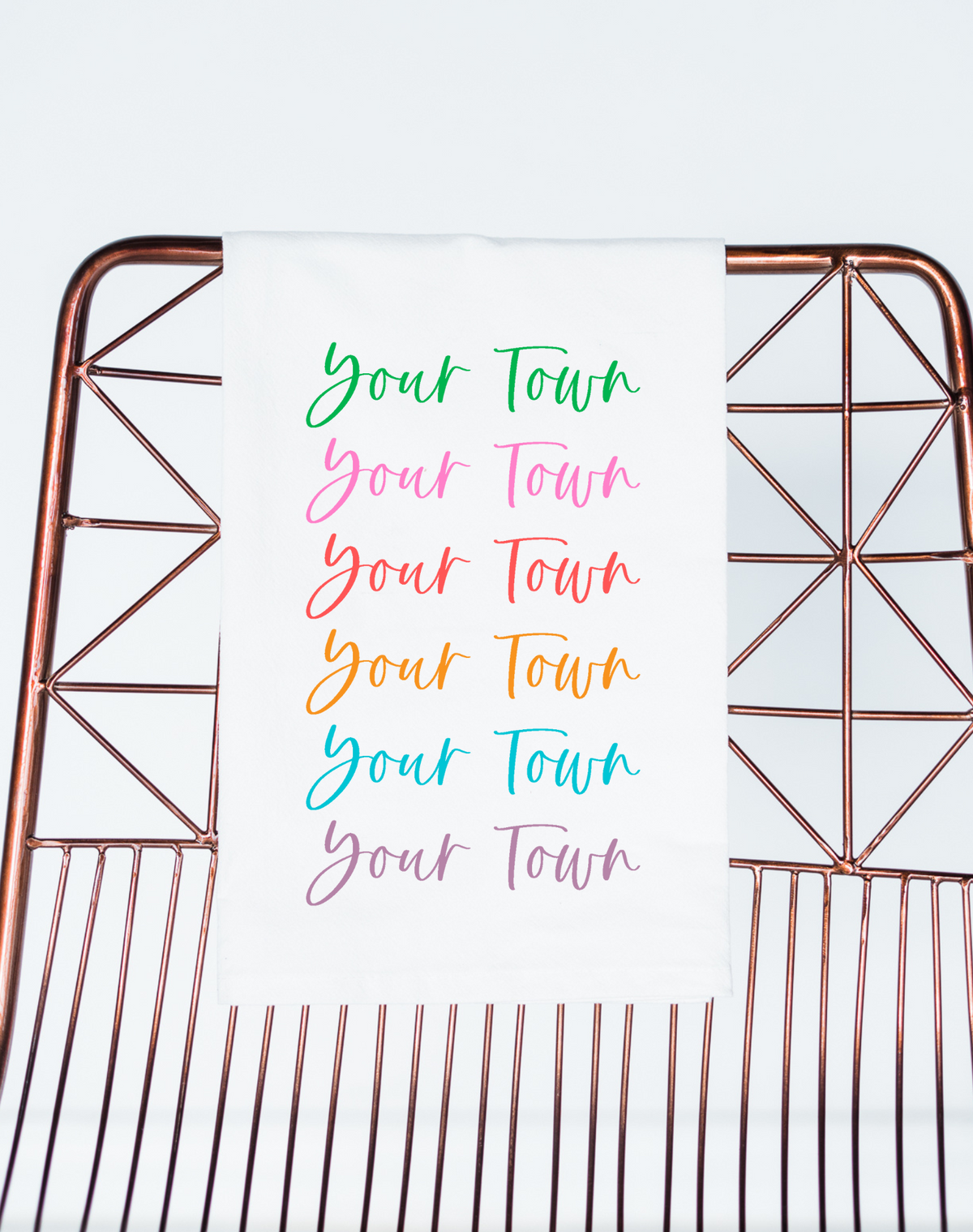 Bright Ombre (Your City or State) Custom Towel | Bulk Wholesale Name Drop