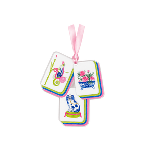 Mahjong Tile Holiday Christmas Ornament