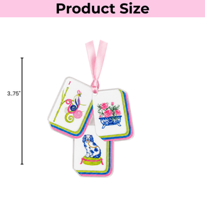Mahjong Tile Holiday Christmas Ornament