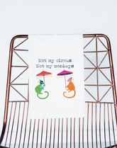 Not my Circus, Not My Monkeys Colorful Gift Towel