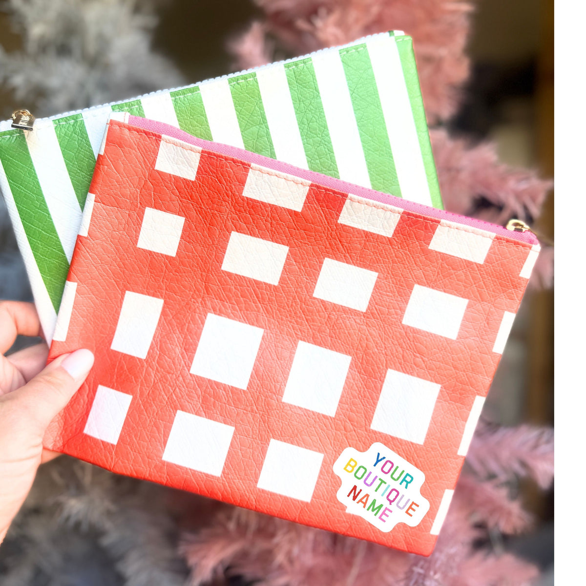 Makeup Pouch Custom Name Drop | Bulk 10 pieces