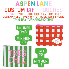 Makeup Pouch Custom Name Drop | Bulk 10 pieces