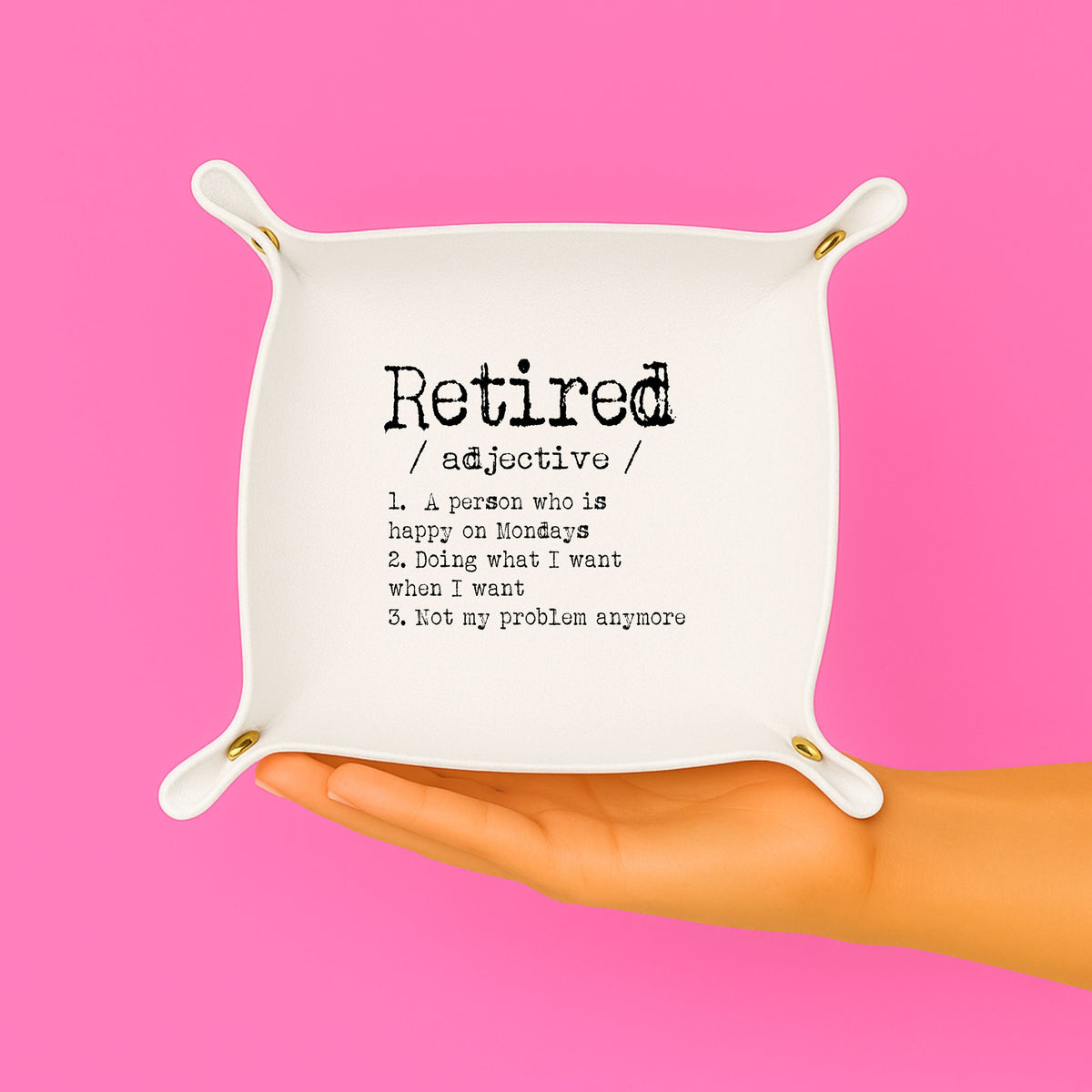 Retired Grandparent Gift Trinket Tray | Retired