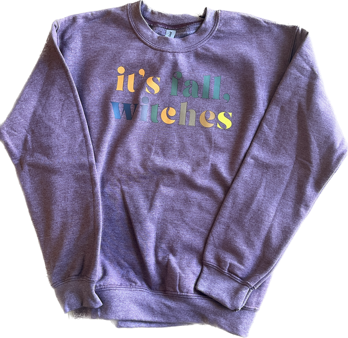 It's Fall Witches Colorblock Sweatshirt | Heathered Wine