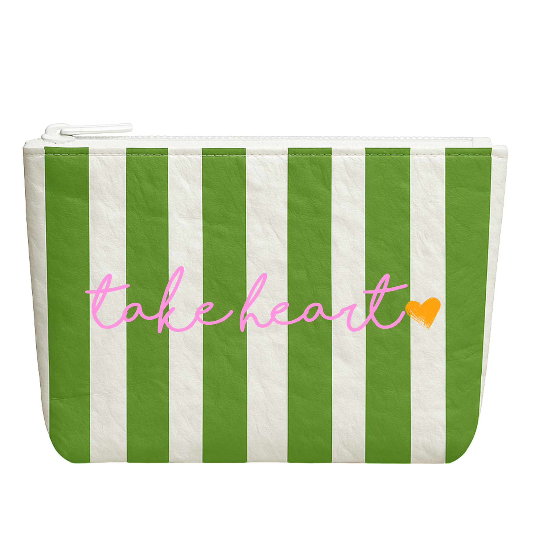 Take Heart | Preppy stripe water resistant gift pouch