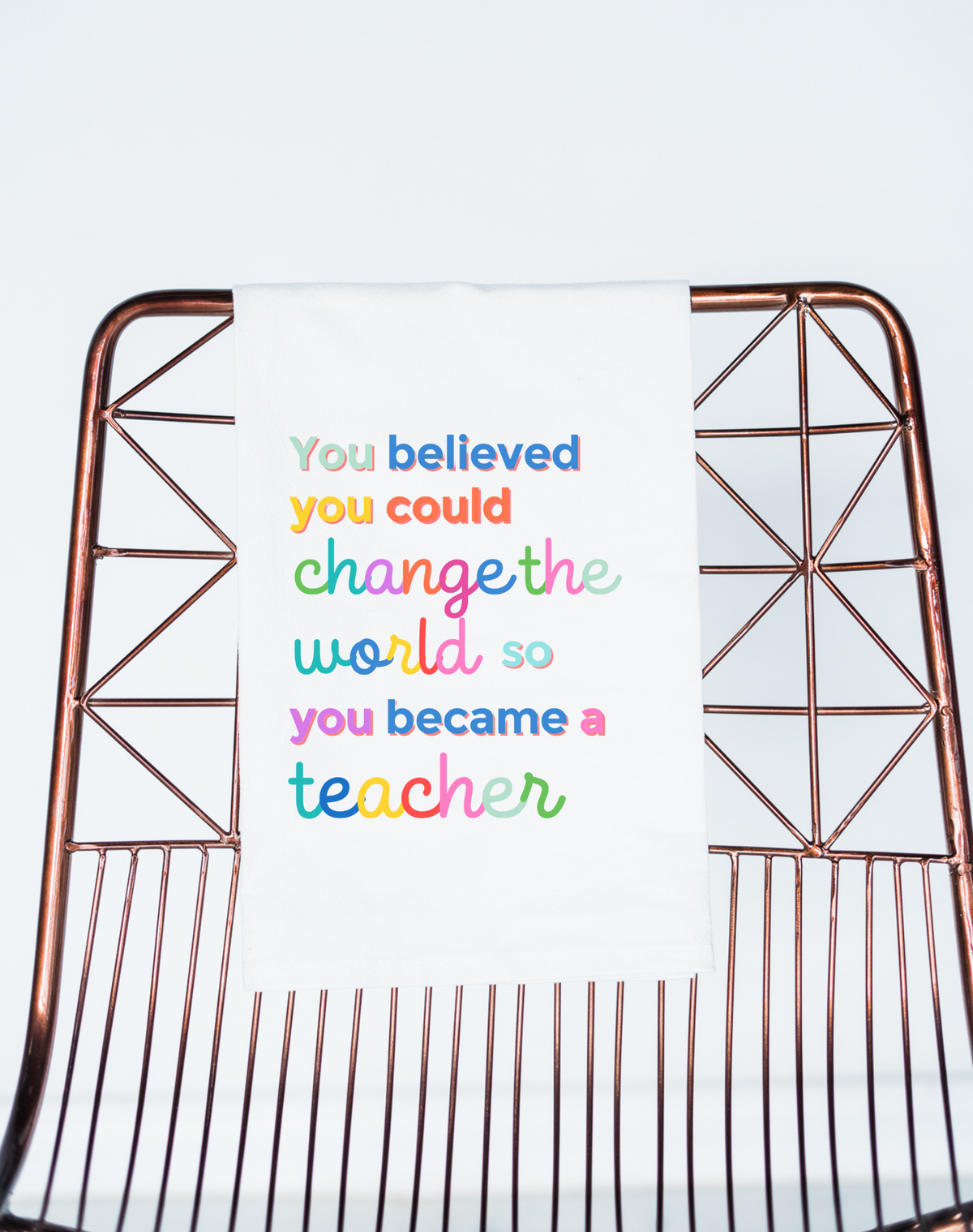 Change the World Teacher Gift Towel