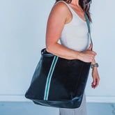 Crossbody Vegan Stripe Clutches & Ttes | Case of 5 |  Bulk Wholesale
