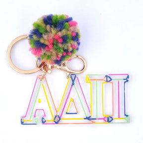 Acrylic sorority symbol keychain - Aspen Lane 
