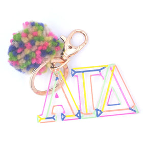 Acrylic sorority symbol keychain - Aspen Lane 