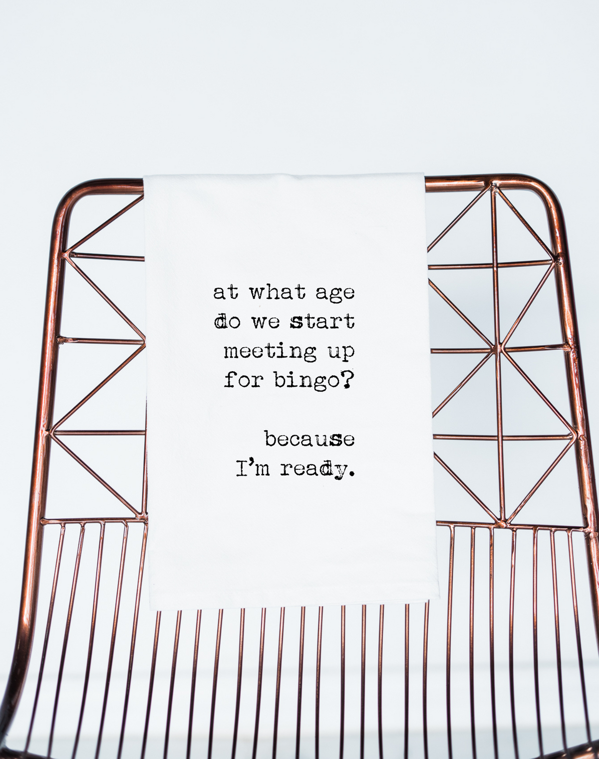 Meet for Bingo Funny Gift Towel
