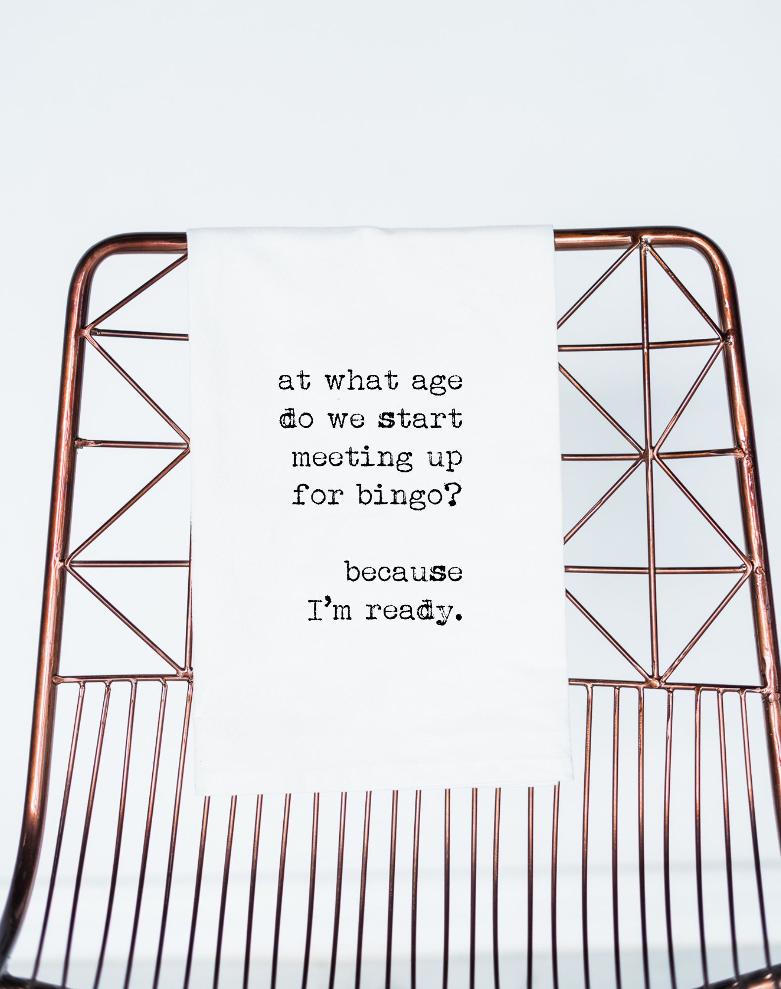 Meet for Bingo Funny Gift Towel - Aspen Lane 
