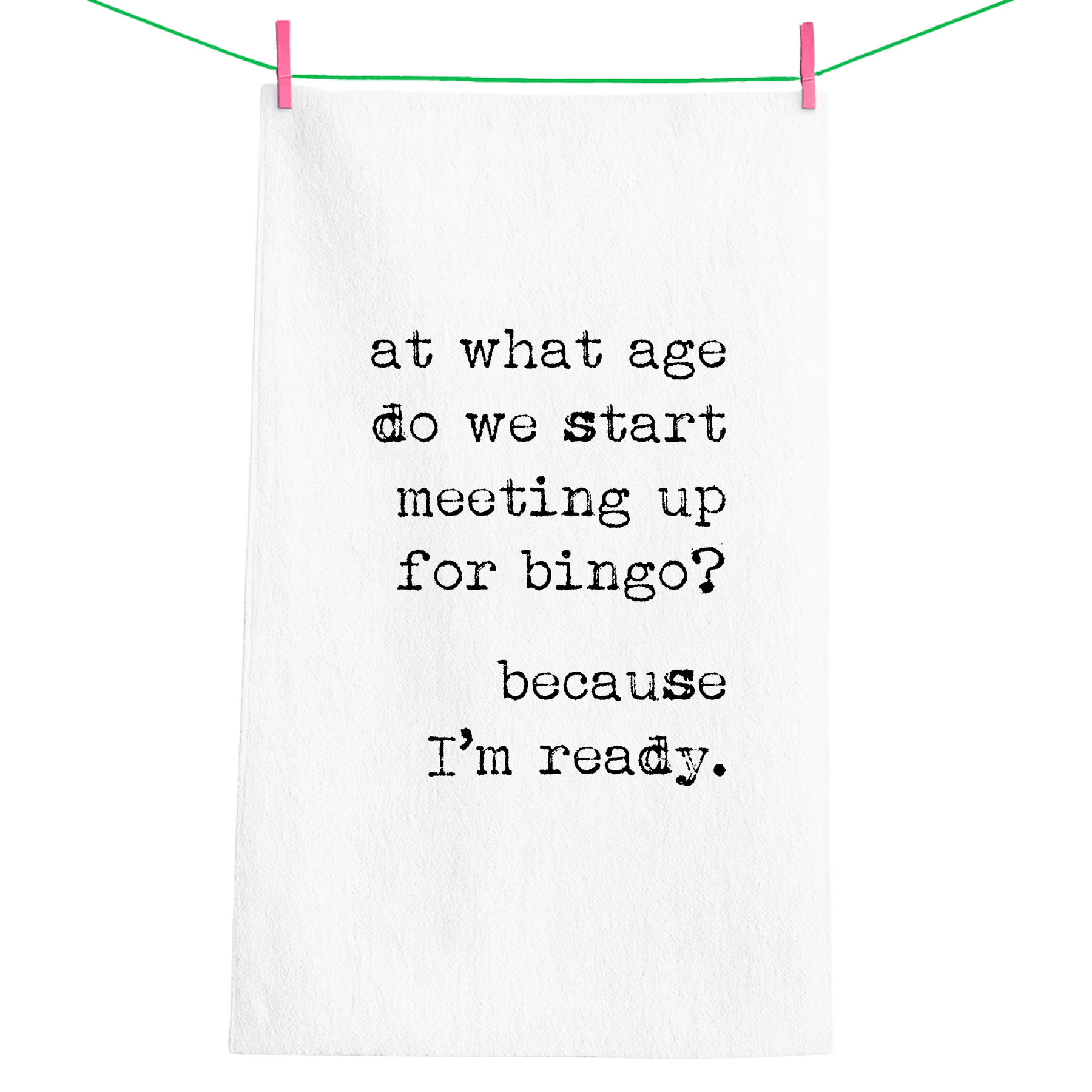 Meet for Bingo Funny Gift Towel - Aspen Lane 