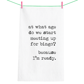 Meet for Bingo Funny Gift Towel - Aspen Lane 