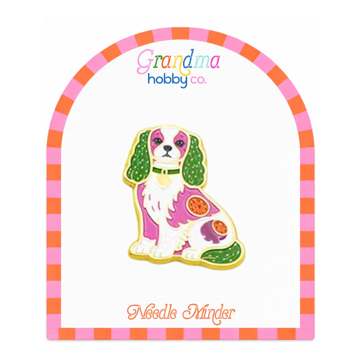 Needle Minder for Needlepoint & Cross Stitch | Pink Spaniel - Aspen Lane 