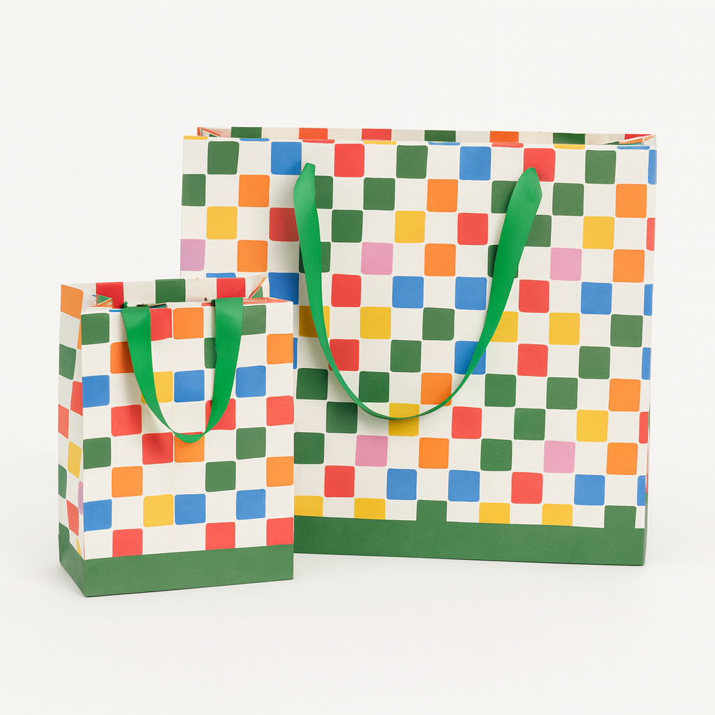 Bulk Paper Gift Bags | Bright Check | Wholesale Pricing