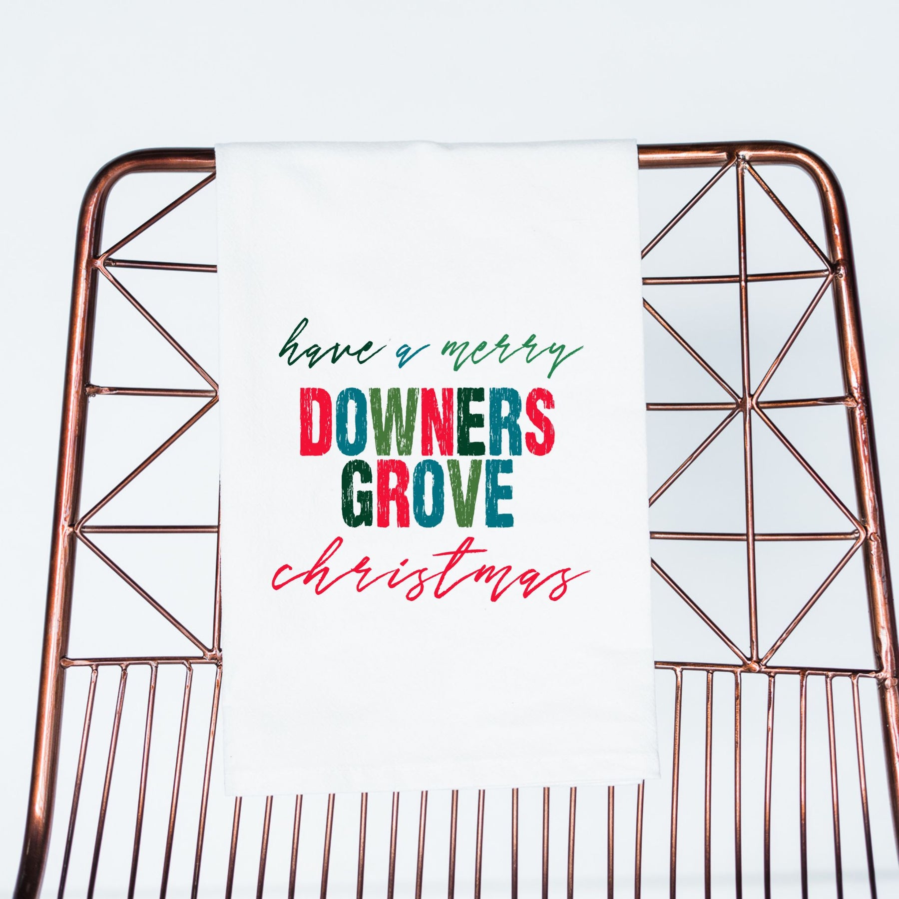 Have a (Your City or State) Merry Christmas Custom Towel | Bulk Wholesale Name Drop