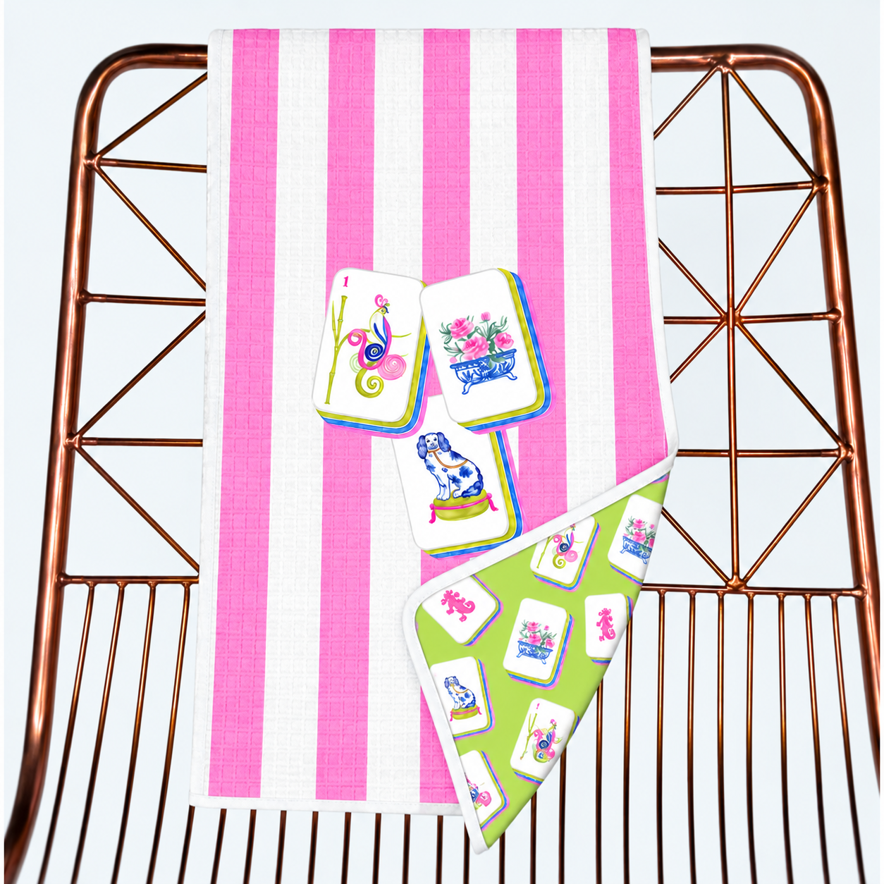 Mahjong Tile Microfiber Towel | 18"x30