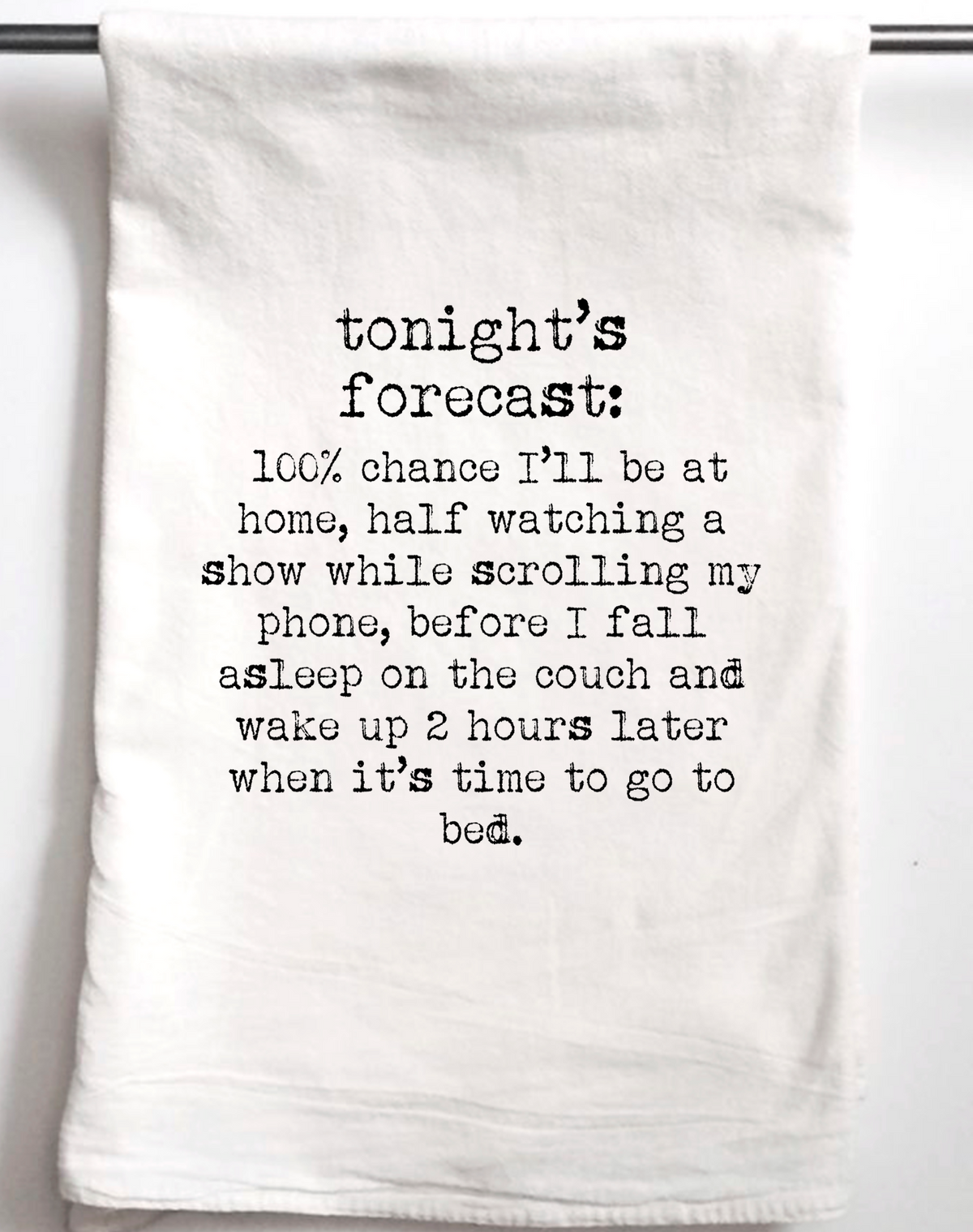 Tonight's Forecast Couch Gift Towel - Aspen Lane 