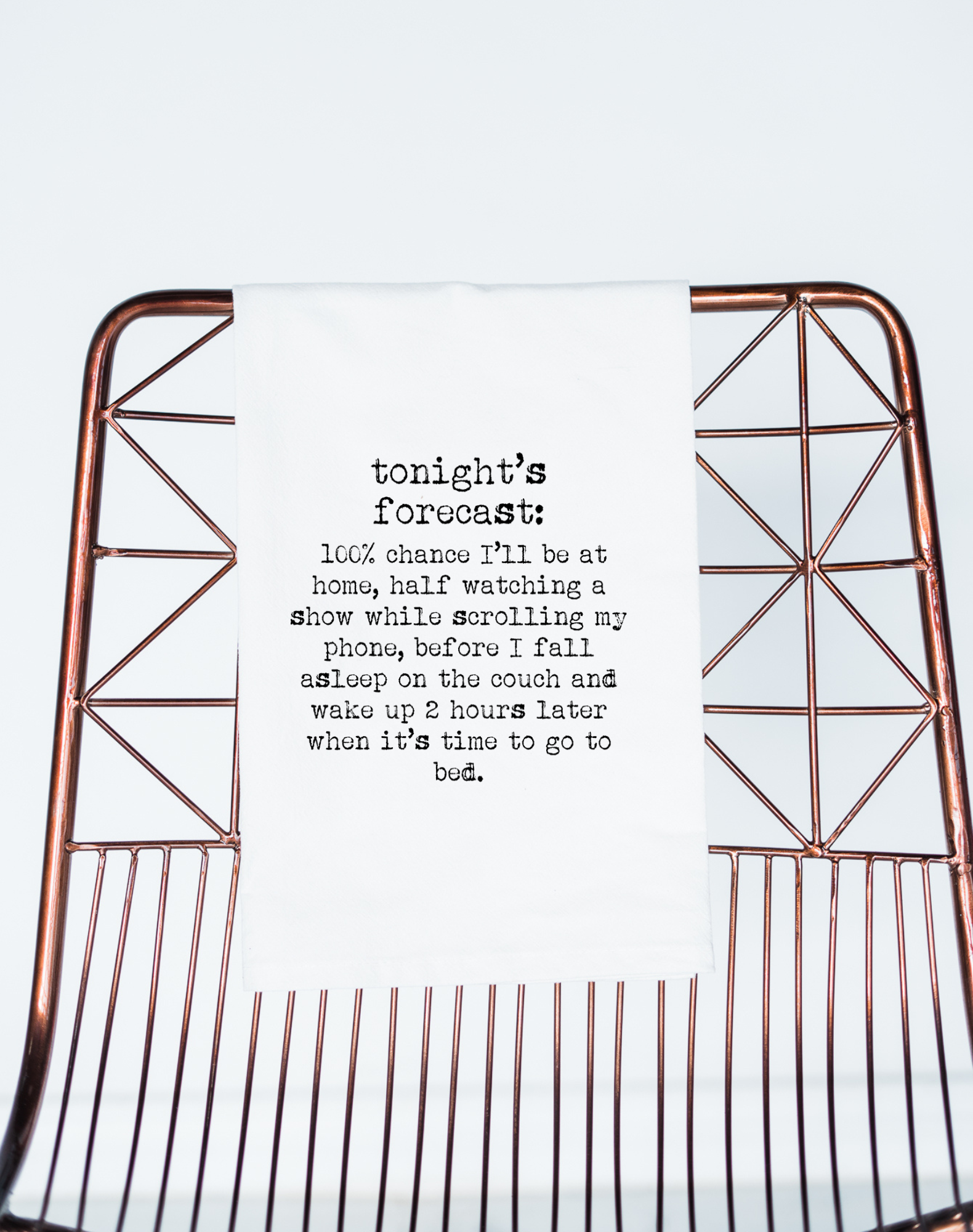 Tonight's Forecast Couch Gift Towel - Aspen Lane 