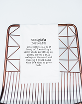 Tonight's Forecast Couch Gift Towel - Aspen Lane 