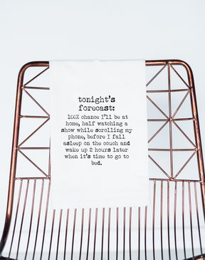 Tonight's Forecast Couch Gift Towel
