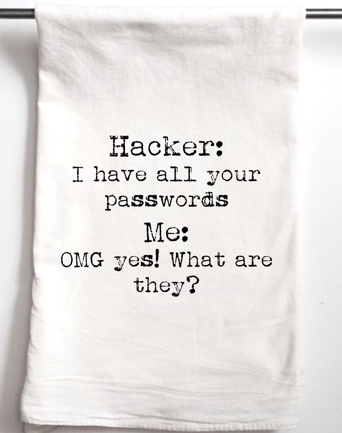 Hacker Password Gift Towel