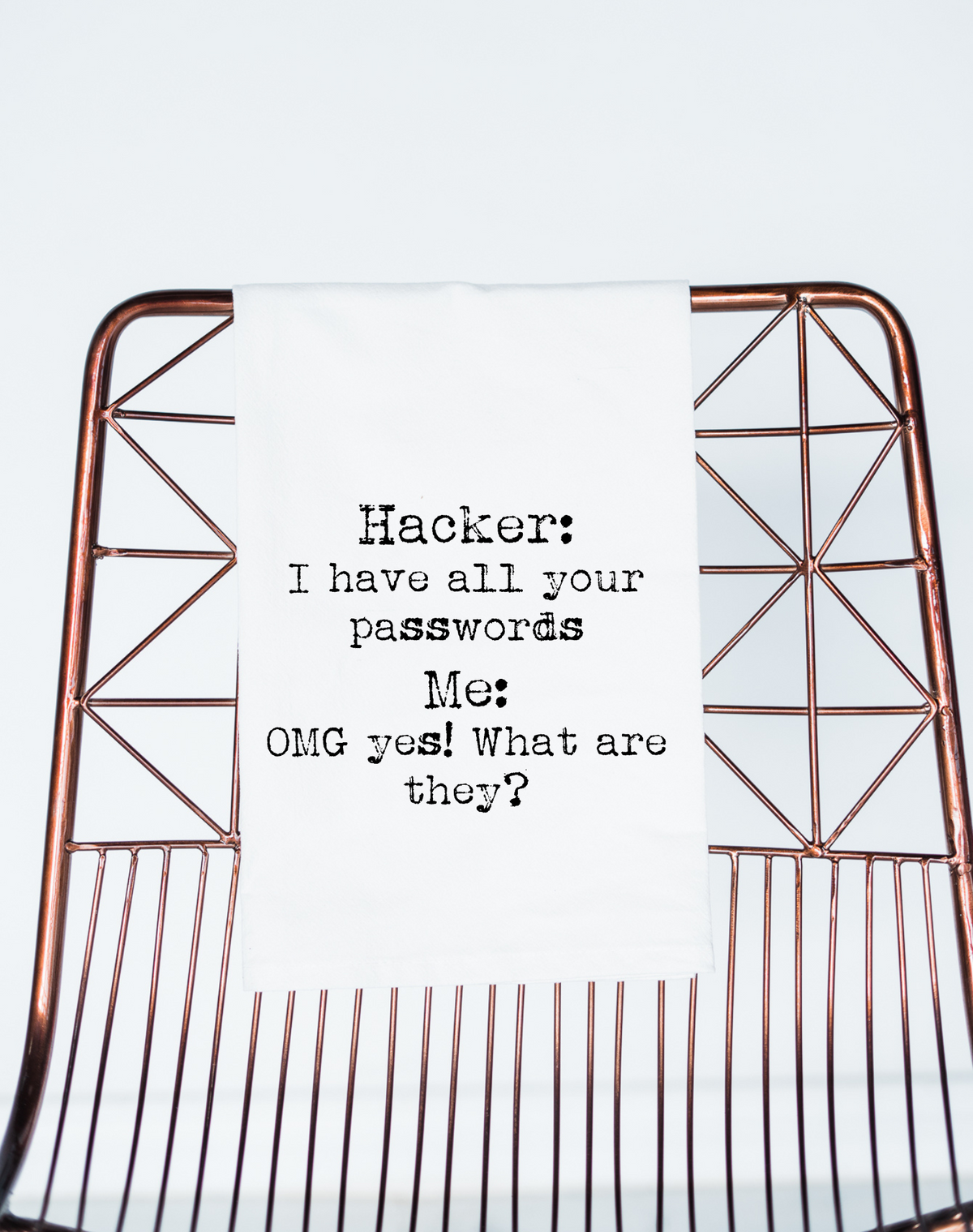 Hacker Password Gift Towel