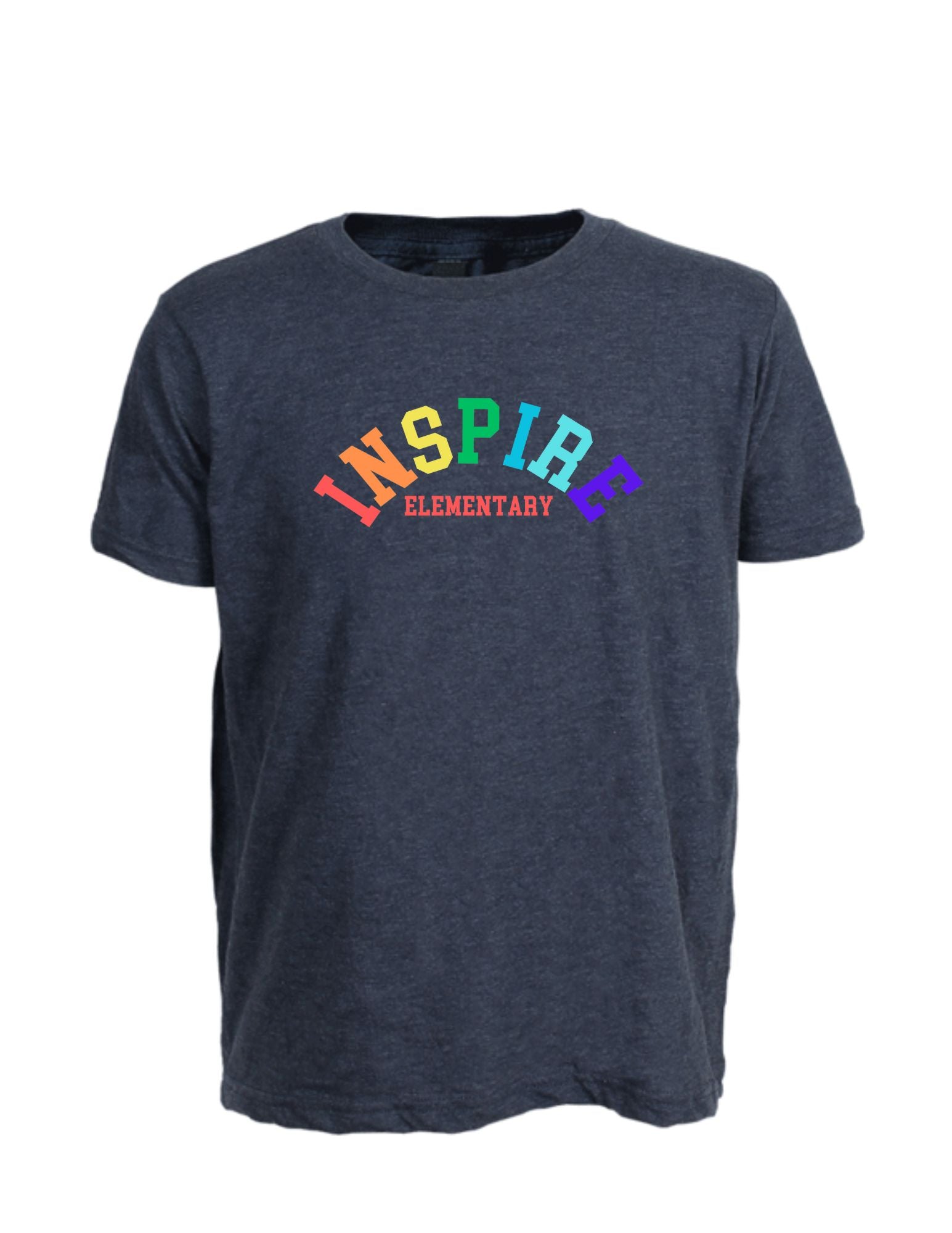 Inspire Colorful Tee | Heather Navy YOUTH only - Aspen Lane 