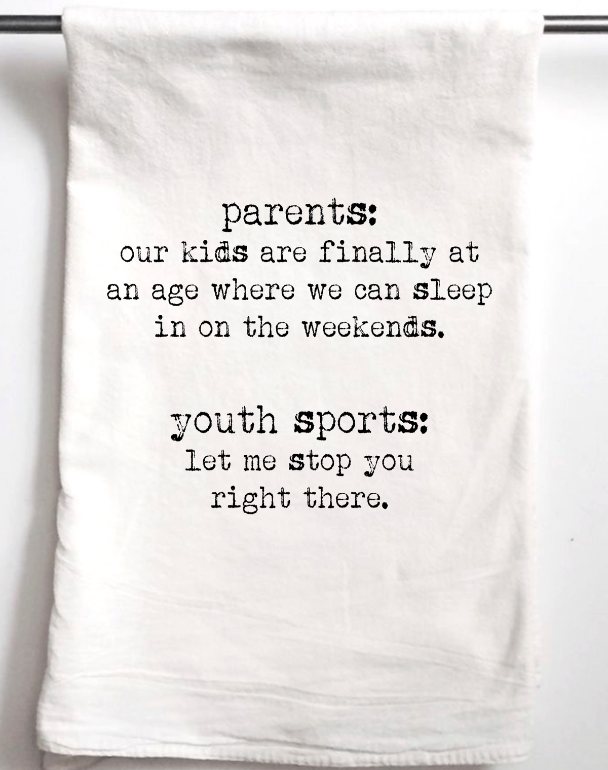 Parents Youth Sports Gift Towel - Aspen Lane 
